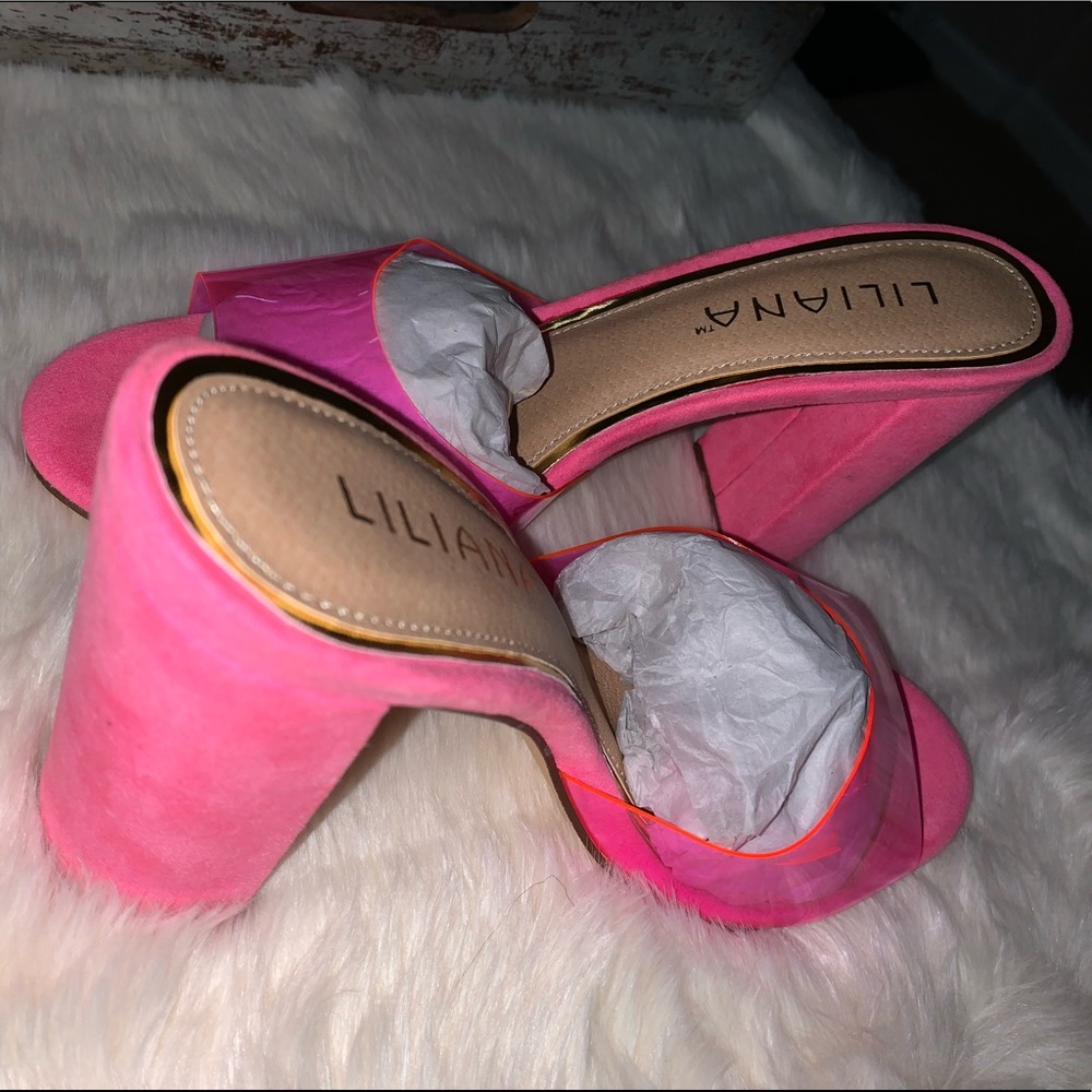 Pink chica heels